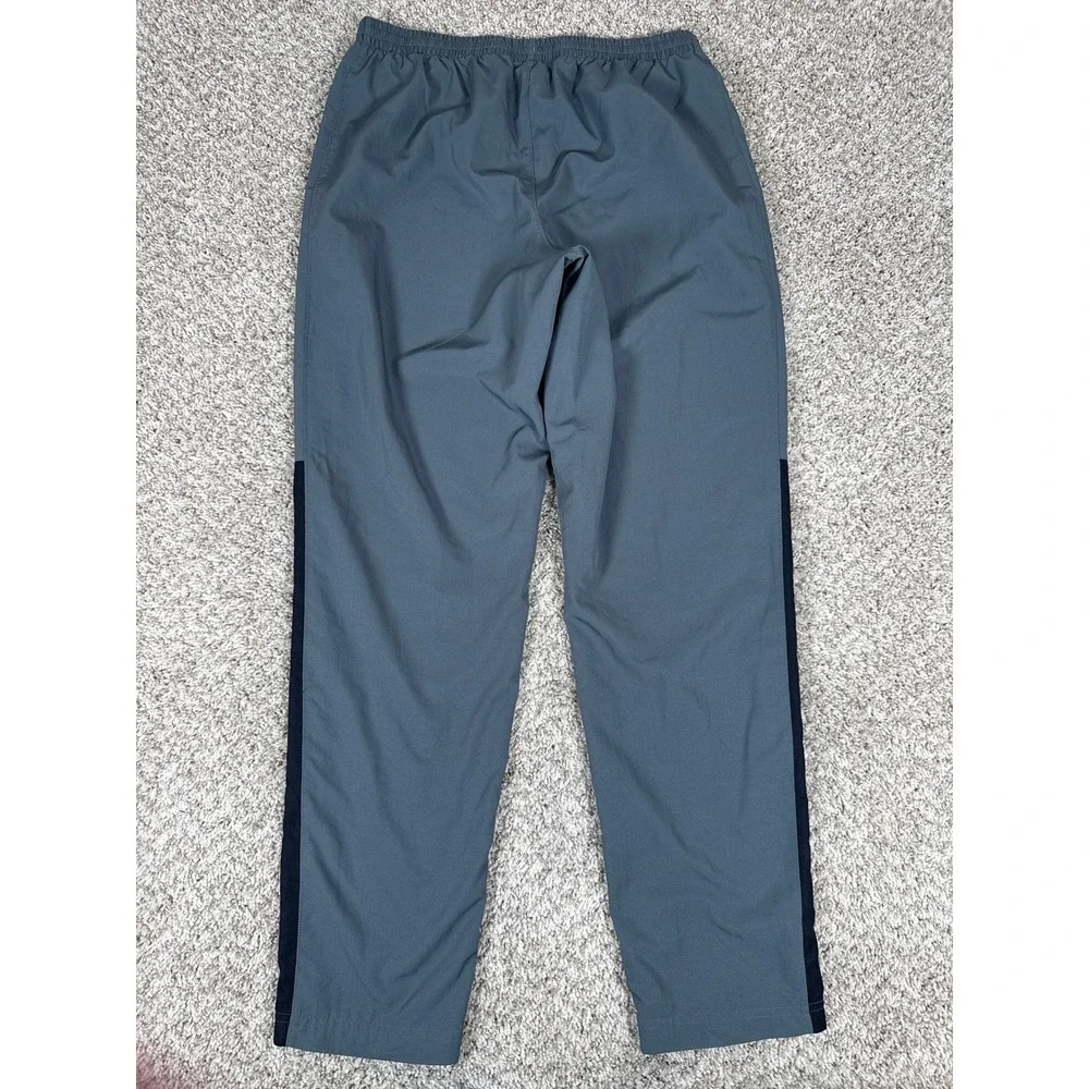Under Armour Track Pants Mens Large Gray Vital Woven Mesh Lined Sporty Ankle Zip